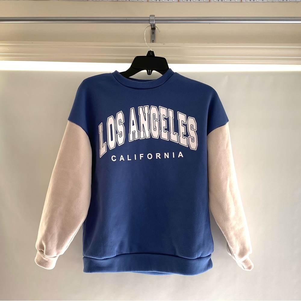 Los Angeles Letter Graphic Drop Shoulder Sweatshirt